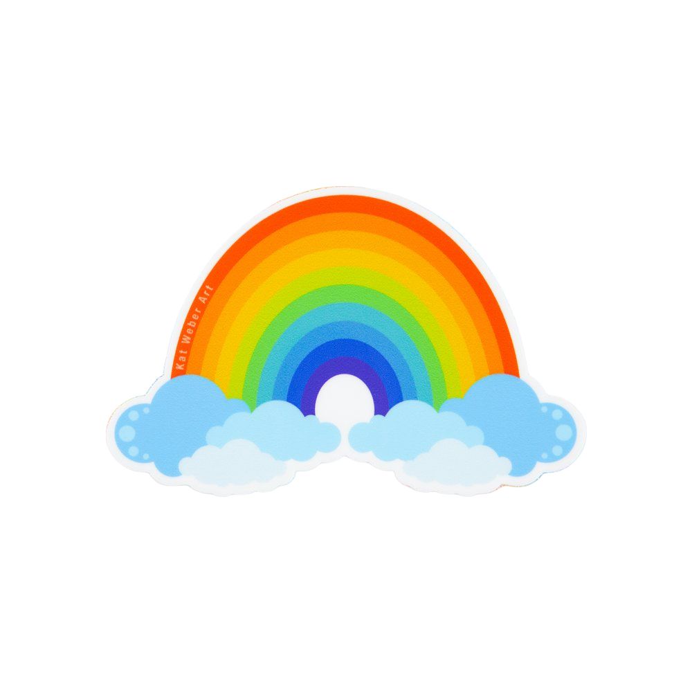 Vinyl Stickers by Kat Weber Art - Rainbow